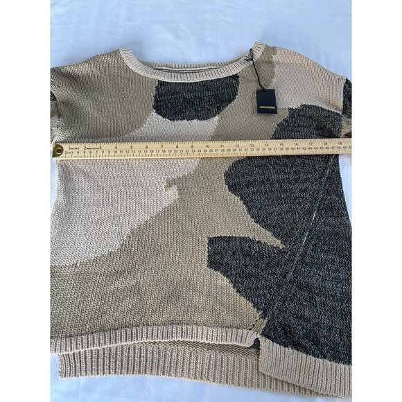 Zadig & Voltaire SZ S Master Camo Knit Mesh Sweater Asymmetrical NWOT - Picture 16 of 16